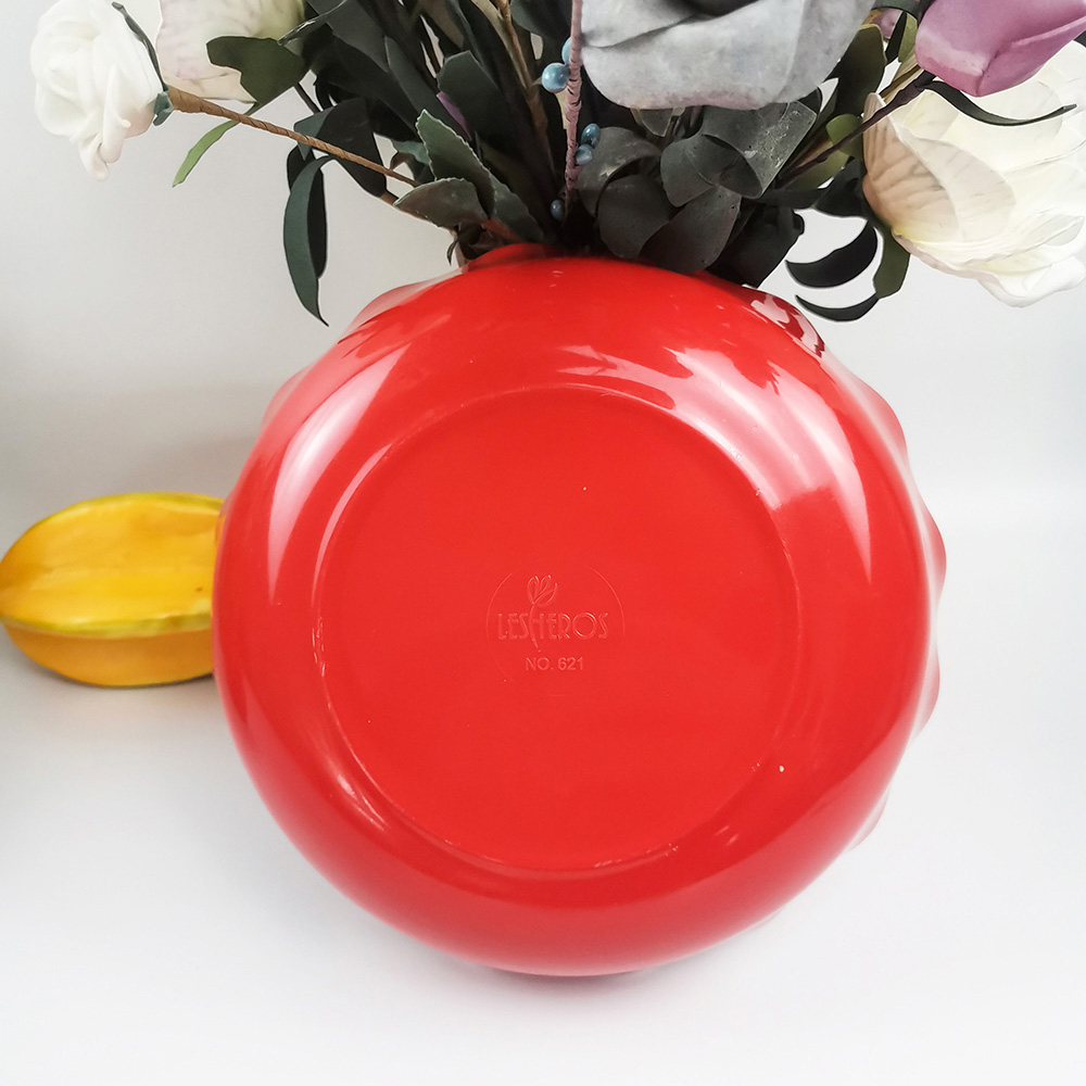 卸売安い家庭用食器ケータリング赤い丸い形のボウル3000-4999個$1.10>=5000個
